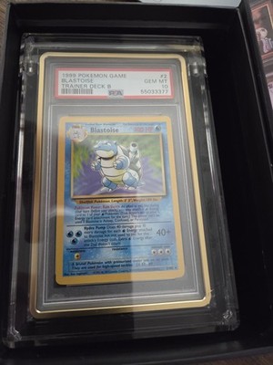 PSA 10 Gem Mint Blastoise Trainer Deck B - Red Back | eBay