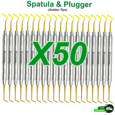 Dental Composite Filling Instruments Spatula  Plugger Titanium Gold Tips