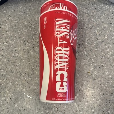NEW!! 2pc Coca-Cola Cup 2026 FIFA WORLD CUP Collector s Edition Norway Senegal