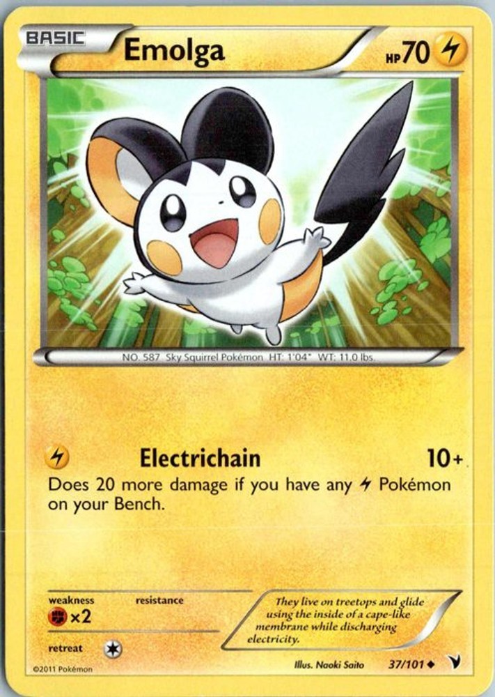 Emolga 37/101 NVI Near Mint