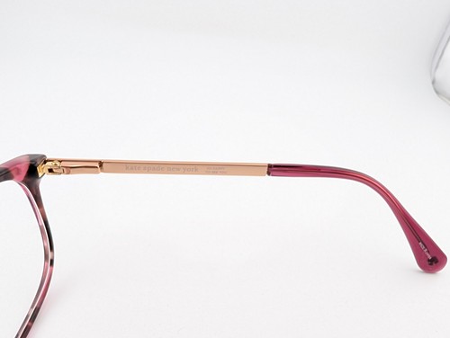 Kate Spade Eyeglasses, Frames Only, Natalia YJM, 52-16-140, Red Tort/Gold - Picture 13 of 19