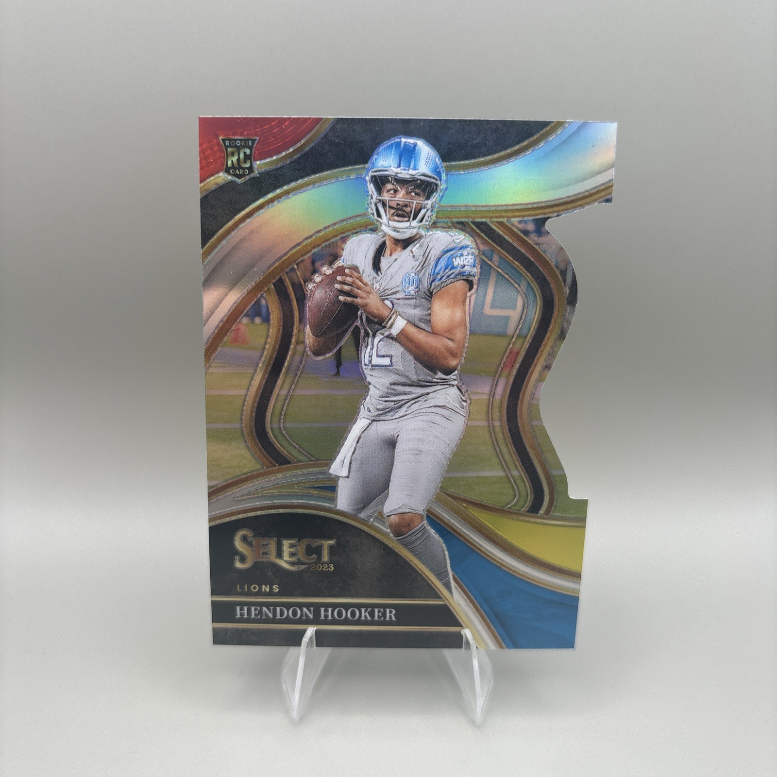 2023 SELECT  Hendon Hooker Black Red Club Level Prizm Die Cut Rookie RC Lions