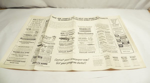 VINTAGE RAMBLER DEALERSHIP POSTER FOR SAMPLE ADVERTISING 38" x 25" PRE-OWNED