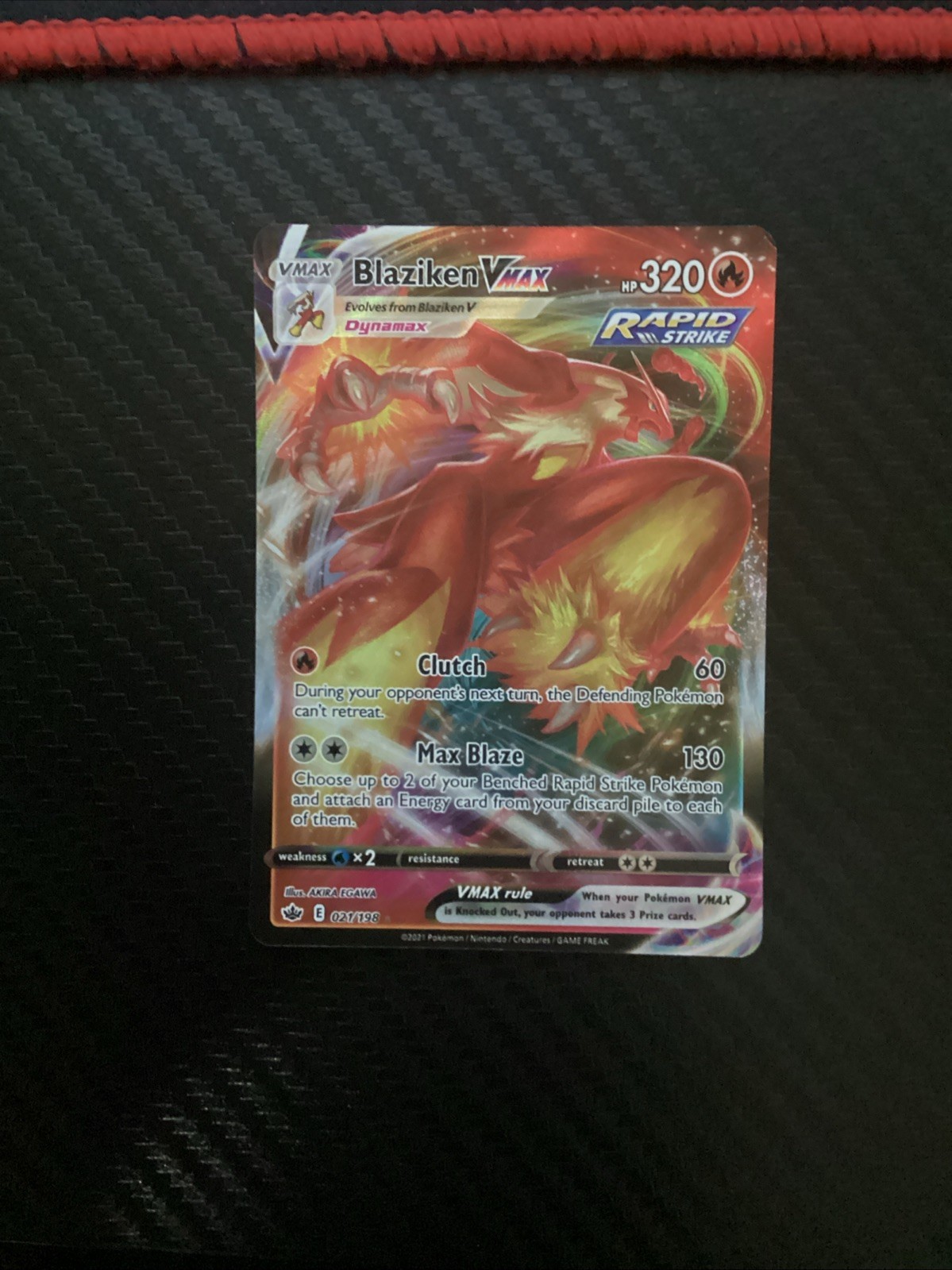 Blaziken VMAX Ultra Rare SWSH06: Chilling Reign 021/198 NM