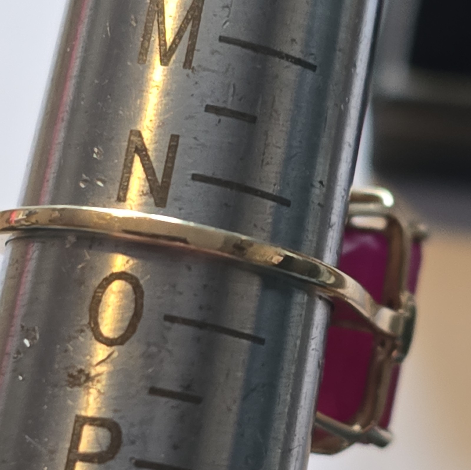 Solid 9ct emerald cut Ruby Cocktail Ring - image 9