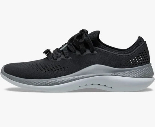 Crocs LiteRide Pacer schwarze Schnürschuhe 206705 Damengröße 6, neu - Bild 4 von 5