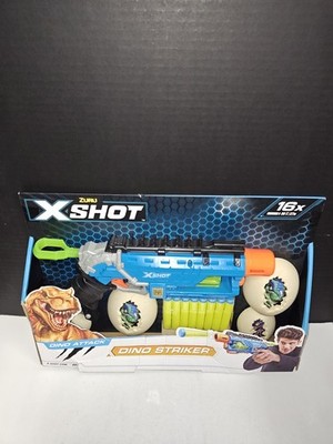 Zuru X-Shot Dino Attack Dino Striker Kids Foam Dart Blaster 4 Eggs 16 Darts New