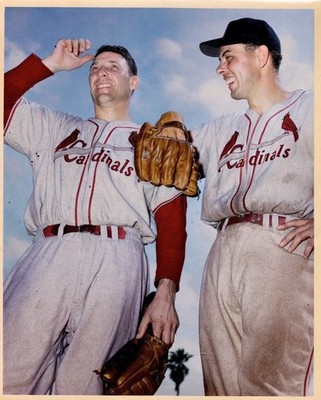 Cliff Chambers & Jerry Staley Cardinals  Colorized 8x10 Print-FREE SHIPPING