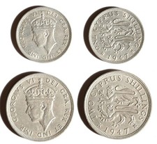 Cyprus. George VI. 1+2 Shillings 1947.
