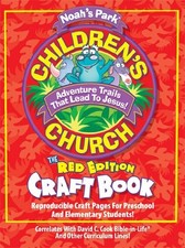 NOAH'S PARK CHILDREN'S CHURCH CRAFT BOOK, RED EDITION By David C Cook EXCELLENT