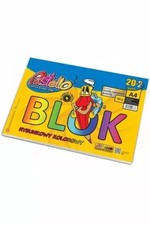5903240507337 Blok rysunkowy A4 80g kolorowy 22 kartki Alfa Pastello