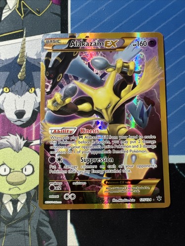 2016 Pokemon Alakazam EX (Secret) 125/124 XY Fates Collide LP/MP
