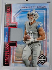 Amon-Ra St. Brown 2023 Limited Limitless Materials Ruby 10/25 -See Desc-