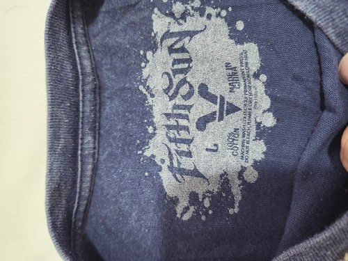 T-shirt maglietta skateboard Fifth Sun Large L spada scheletro blu - Foto 5 di 5