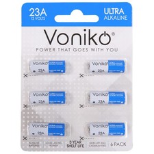 Alkaline Battery 23A - Ultra 23A Batteries 6-Pack - Long Lasting 12 Volt A2...