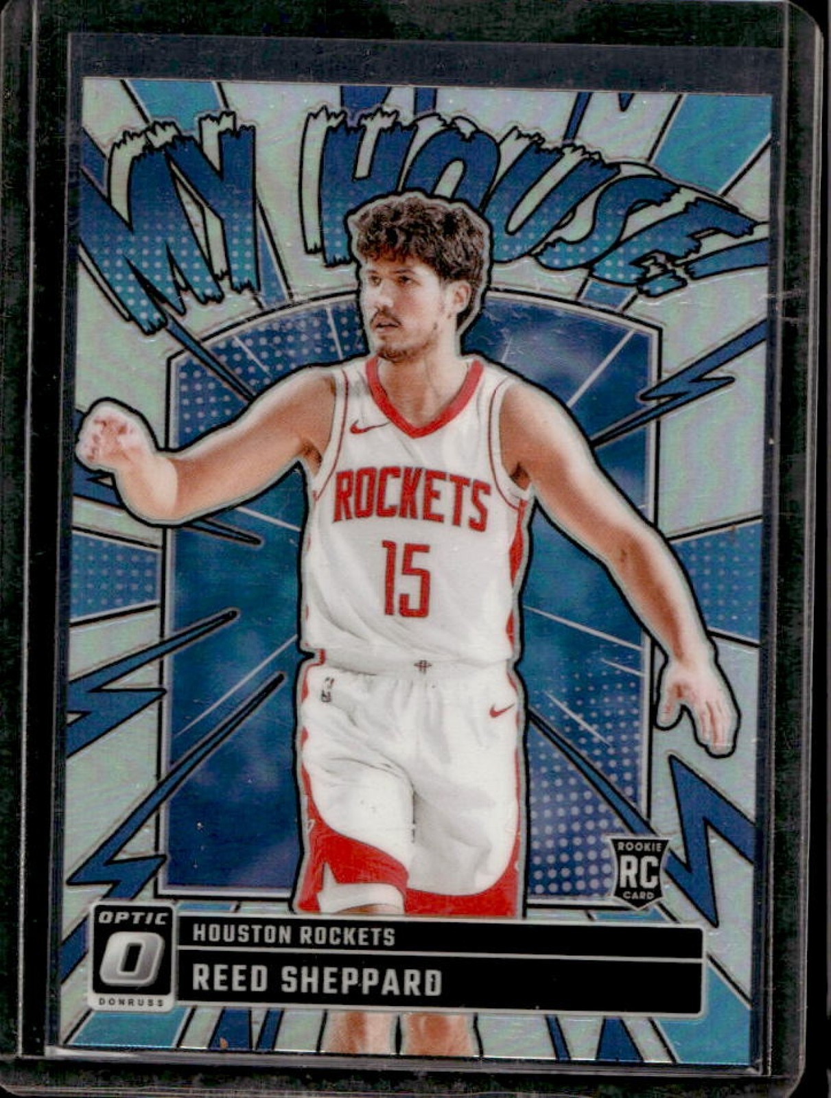 2024-25 Panini Donruss Optic Reed Sheppard My House RC Holo Rookie #18 Rockets