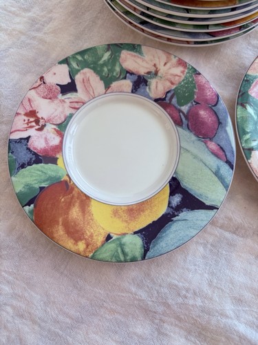 10 Mikasa Maxima Exotic Garden CAK26 Super Strong Fine China 6 3/8" Untertassen - Bild 8 von 10