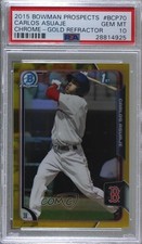 2015 Bowman Chrome Prospects Gold Refractor 50/50 Carlos Asuaje PSA 10 g6p