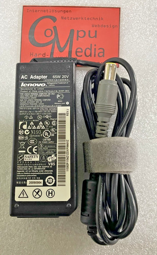 Lenovo 20V 3,25A 65W Netzteil für Laptop  Notebook 42T5283 z.B. T510 T530