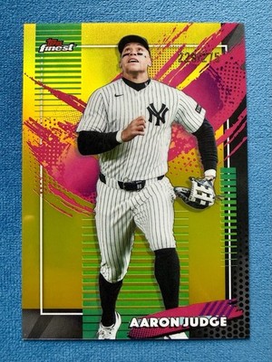 2026 Topps Finest Aaron Judge (Rare) #299 Yellow Refractor /275 Yankees