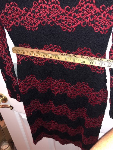 Kleid The Population Damen schwarz rot Blumen Reißverschluss hinten Etuikleid Größe S Neu mit Etikett - Bild 13 von 18