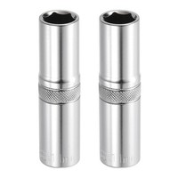 "2 StüCk 6-Kant Stecknuss 3/8\\\" Antrieb 11Mm Vernickelt FüR Impact 6,3Cm Lang"