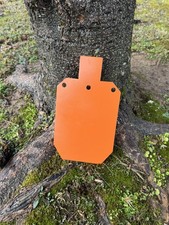 Orange AR500 7 x 12 Steel Shooting Target 1/2" Thick Silhouette Gong