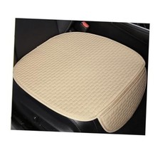 2PCS Car Seat Bottom Cover Pad, Breathable Auto Front Seat Button 2 PCS Beige