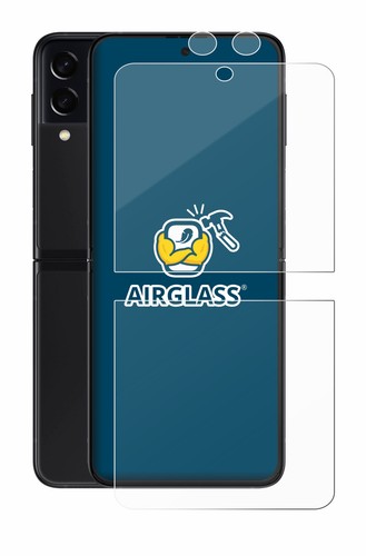 Glass Screen Protector for Samsung Galaxy Z Flip 3 5G (Front+Camera) Protective - Zdjęcie 4 z 7