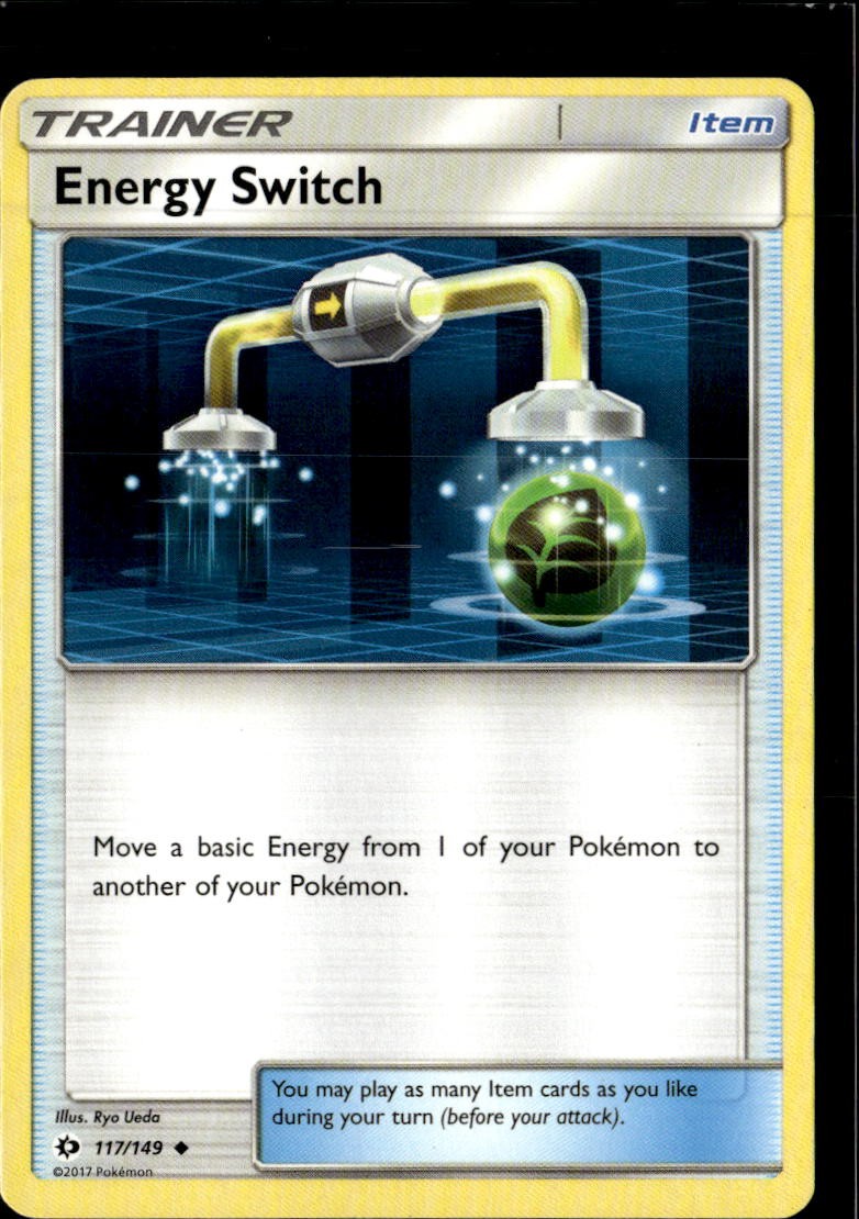 Pokemon Energy Switch 117/149 Sun Moon Base Set Non Holo Uncommon 5 Card Lot