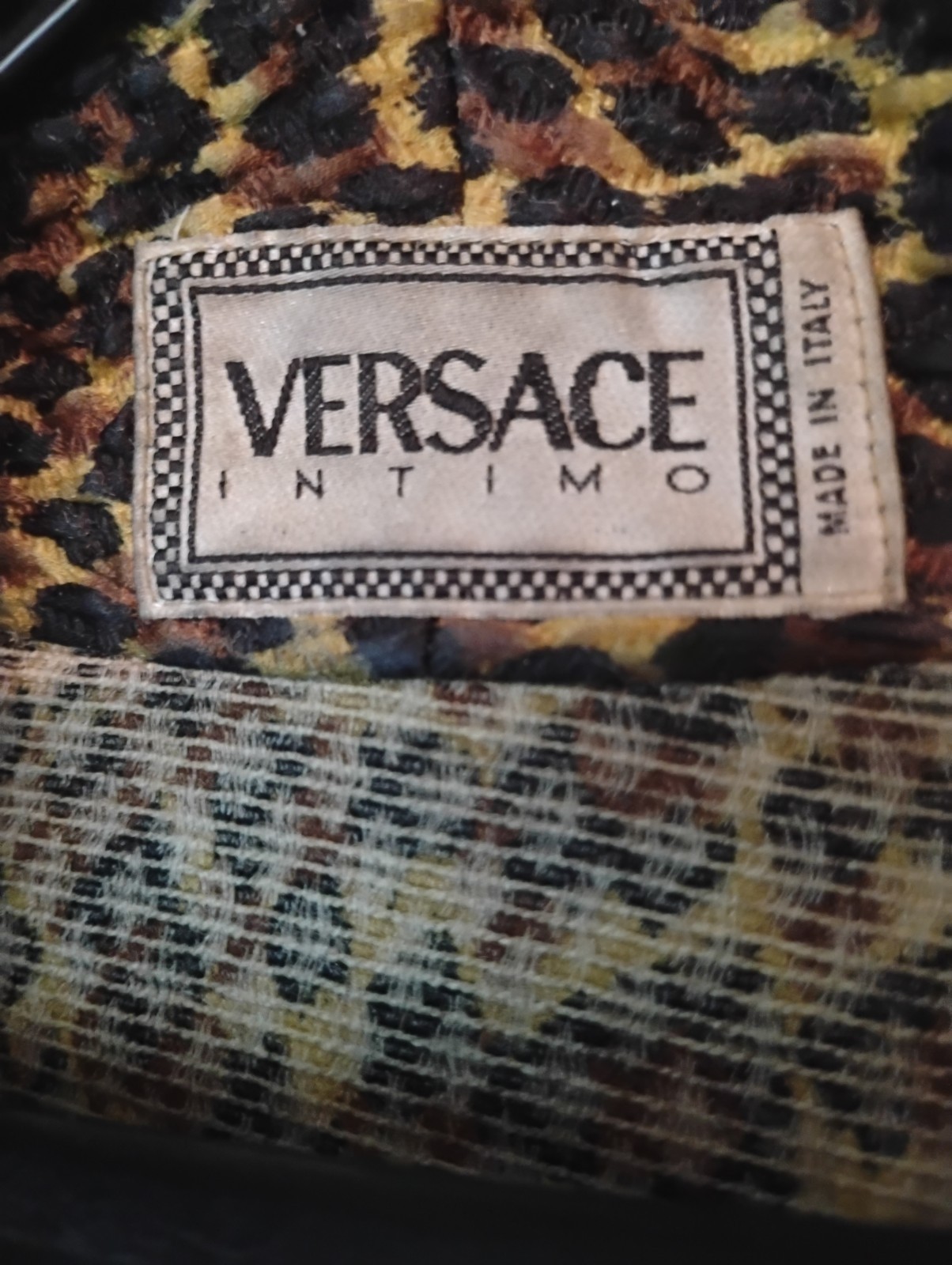 Versace Intimo Leopard Bathrobe - image 1