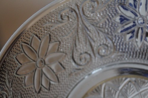 Lot of 2 Indiana Glass Co Tiara Clear Sandwich 8.5 inch Serving Bowl - Picture 7 of 9