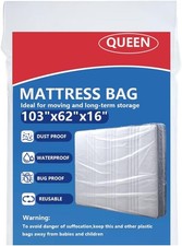 Mattress Bag for Disposal Queen , Mattress Protector Cover, Plastic Mattress