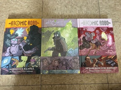 Red 5 Comics Atomic Robo Hardcover Lot Agents of CHANGE & Dr. Dinosaur