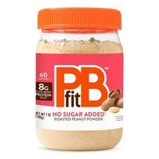 PBfit 7 Ounce No Sugar Added Peanut Butter Powder, Powdered Butter...