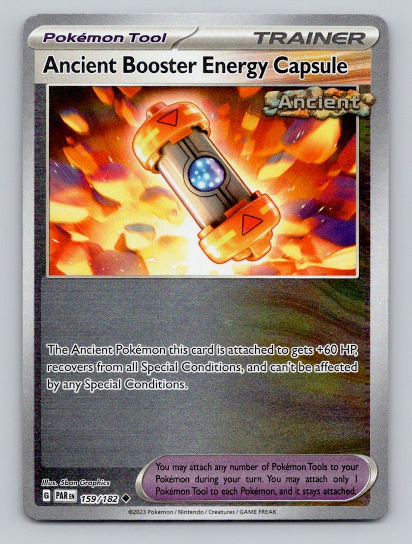 Ancient Booster Energy Capsule 159/182 Uncommon Paradox Rift Pokemon Near Mint