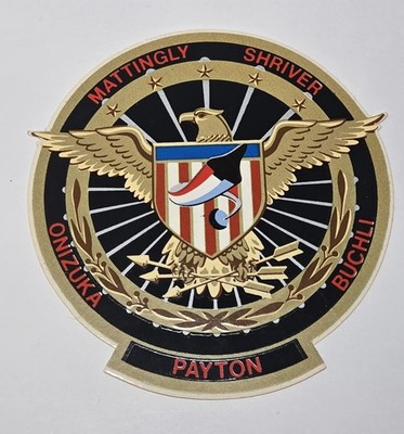 NASA Shuttle Mission Patch Sticker STS-51C Mattingly Shriver Onizuka Payton