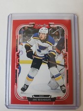 2025-26 O-Pee-Chee #324 Red Border Jake Neighbours St. Louis Blues