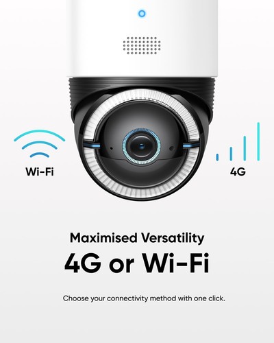 eufy Security 4G LTE Cam S330 with Wi-Fi, 4K UHD Pan Tilt, Wireless, Solar - Picture 4 of 5