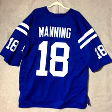 Indianapolis Colts Peyton Manning #18 Jersey 2XL Blue Timeless Authentic NFL