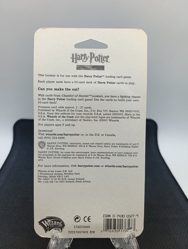 Booster Blister Harry Potter Tcg Chamber of Secrets Wizards - Foto 2 di 2