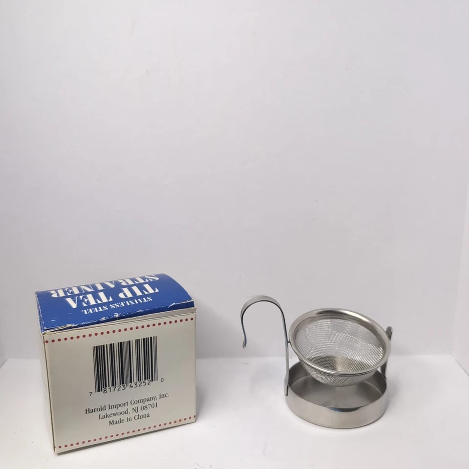 Coador de camiseta ponta de aço inoxidável Harold's café e chá com caixa - Imagem 2 de 2