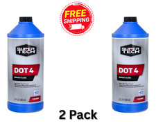 2 - Pack Super Tech Dot 4 Brake Fluid Motor Vehicle 32 Fl Oz Free Shipping
