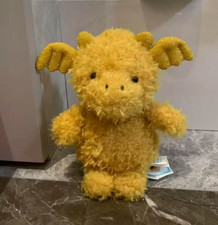 Jellycat Golden Dragon Plush Keychain Bag Charm Cute Fantasy Collectible Gift