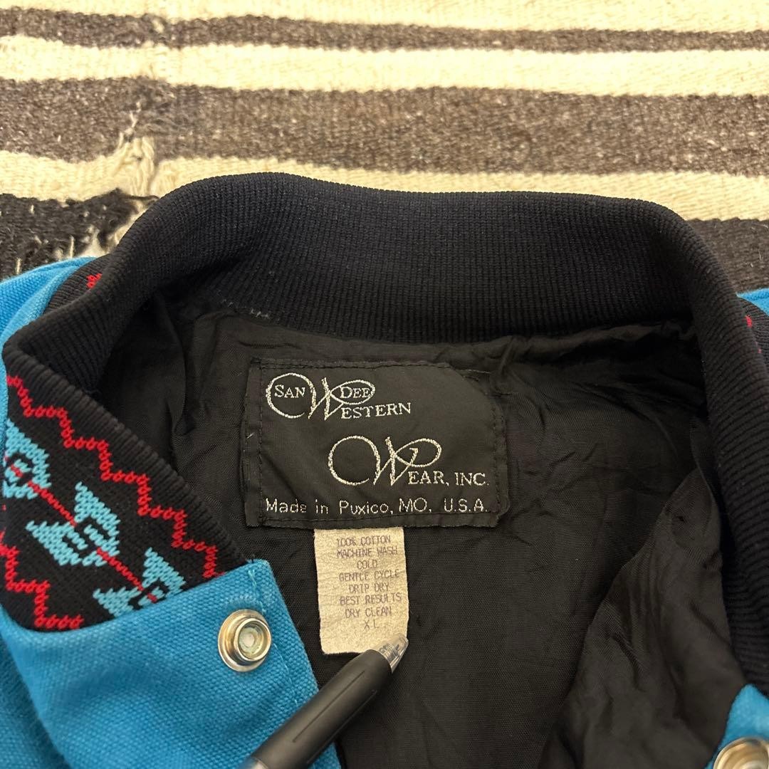 Native pattern snap button jacket Santa Fe jacket - image 5