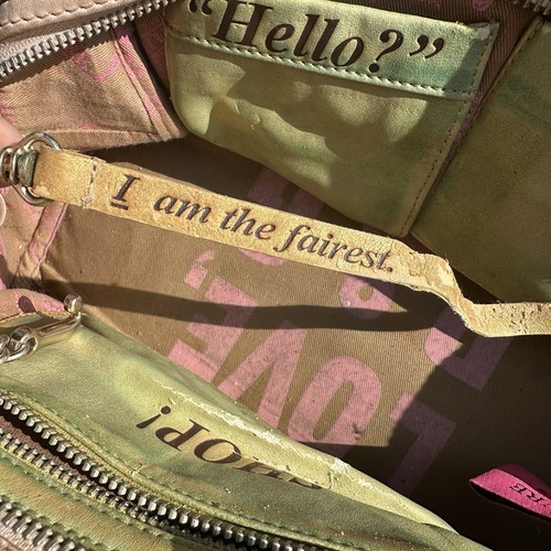 JUICY COUTURE Brown Brown Pink Velvet Bowling Bag La Couture Y2K Vintage Queen - Picture 20 of 20