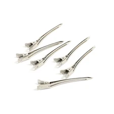 6 Packs Duck Bill Clips, Bantoye 3.5 Inches Rustproof Metal Alligator Curl Cl...