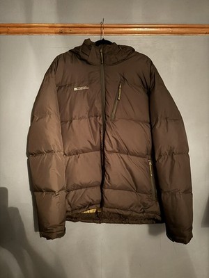 Mountain Warehouse Extreme Frost Daunenjacke mit Kapuze für Herren - olivgrün - Large