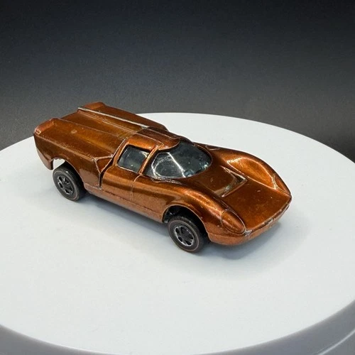 Vintage Hot Wheels Redline Lola GT70 Orange - US Base, Good Condition