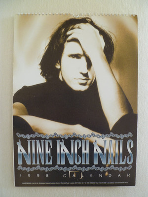 Nine Inch Nails Trent Reznor 1998 Calendar Vintage Oliver Books/UK 42 cm x 30 cm